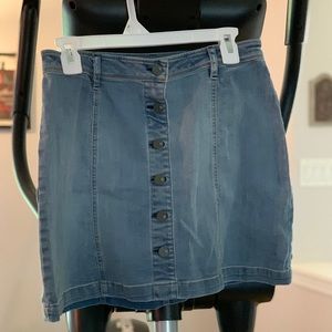 New York & Co. denim mini skirt with buttons